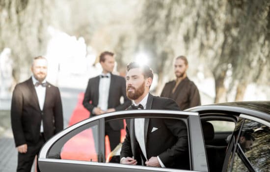Famous actors on red carpet